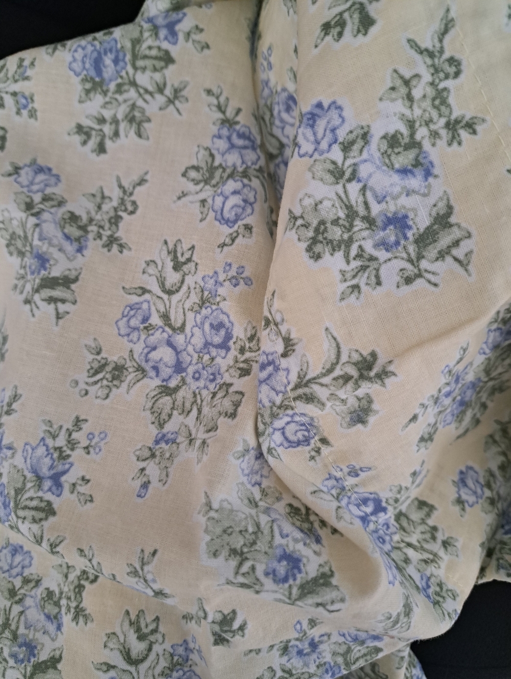 VTG LAURA ASHLEY Cassidy Sunny rod pocket valances faded cotton cottagecore chic